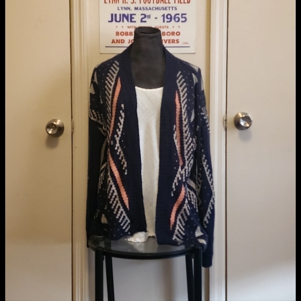 Blu Pepper Southwest Boho Cardigan Size Large